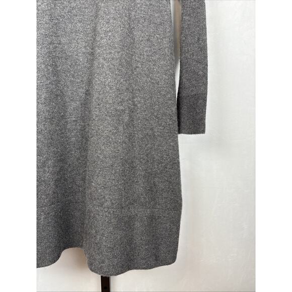 Forte Cashmere Turtleneck Sweater Dress Size Small Gray Minimalist Quiet Luxury - Picture 4 of 14